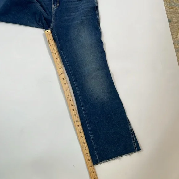 Free People Jeans Size 30 NWT High Rise Flare Crop Denim - Picture 6 of 10